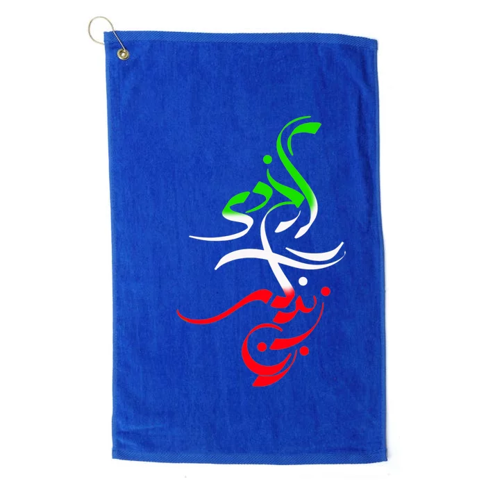 Woman Life Freedom Zan Zendegi Azadi Iran Womens Platinum Collection Golf Towel