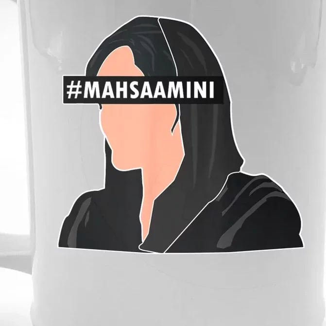 Women Life Freedom Iran #Mahsa Amini Front & Back Beer Stein