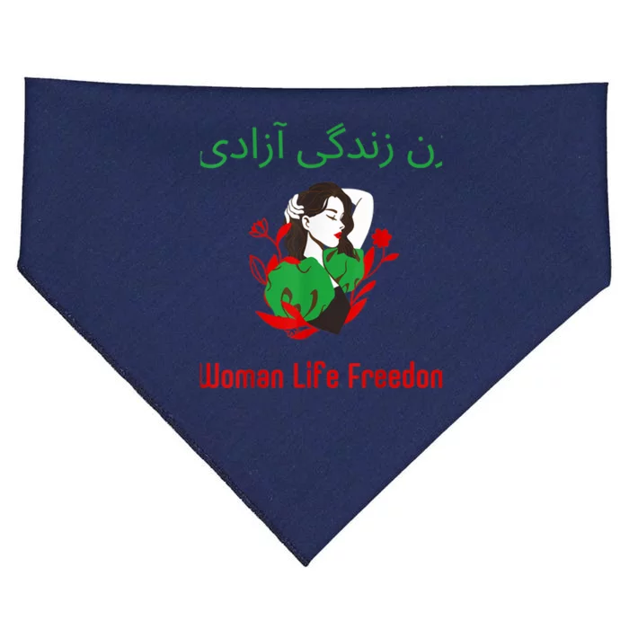 Woman Life Freedom Zan Zendegi Azadi Persian Woman Iran USA-Made Doggie Bandana