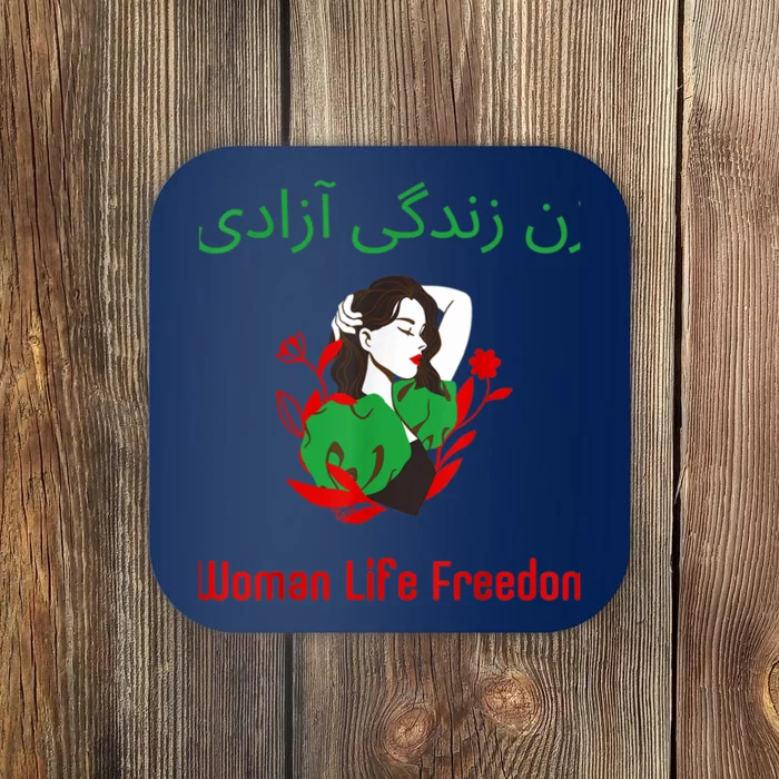 Woman Life Freedom Zan Zendegi Azadi Persian Woman Iran Coaster