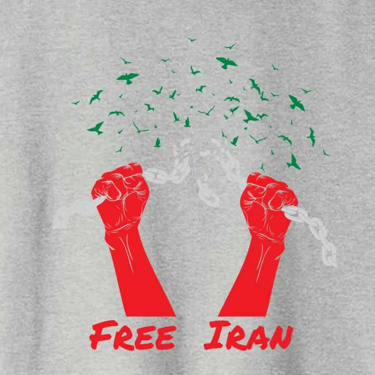 Wo Life Freedom Free Iran Gift Women's Crop Top Tee