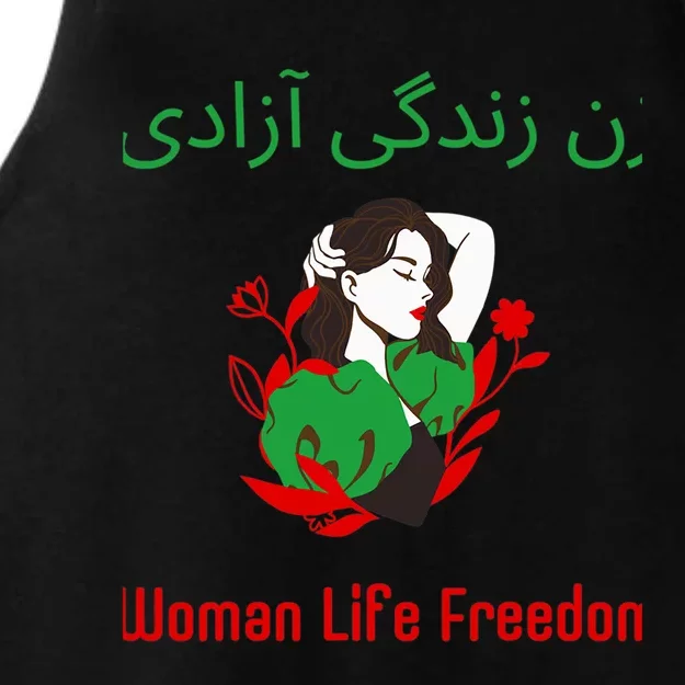 Woman Life Freedom Zan Zendegi Azadi Persian Woman Iran Ladies Tri-Blend Wicking Tank