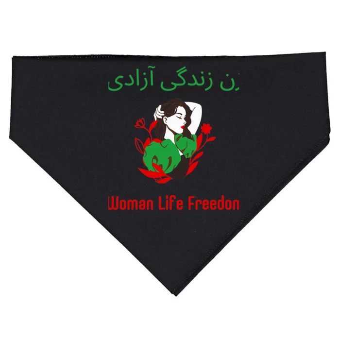 Woman Life Freedom Zan Zendegi Azadi Persian Woman Iran USA-Made Doggie Bandana