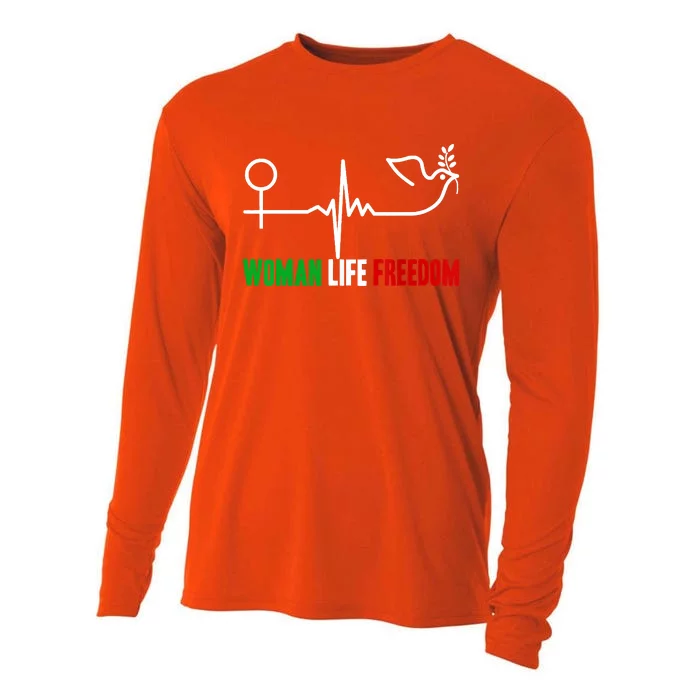 Woman Life Freedom Zan Zendegi Azadi Women Life Freedom Cooling Performance Long Sleeve Crew