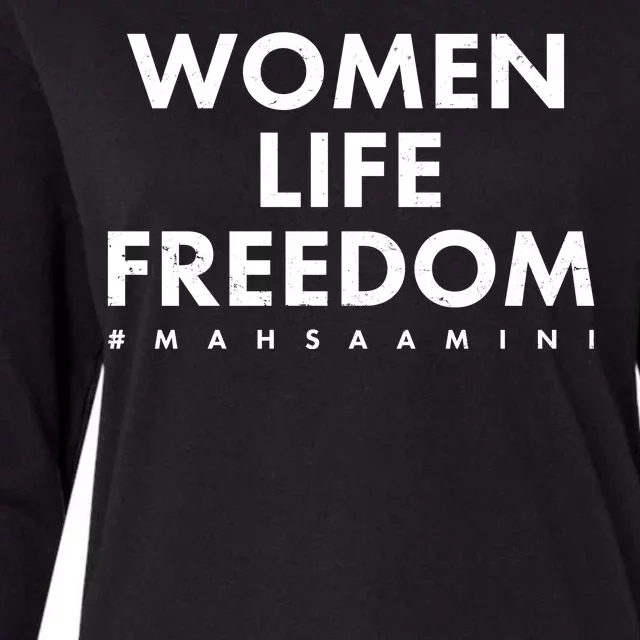 Women Life Freedom #Mahsa Amini Womens Cotton Relaxed Long Sleeve T-Shirt