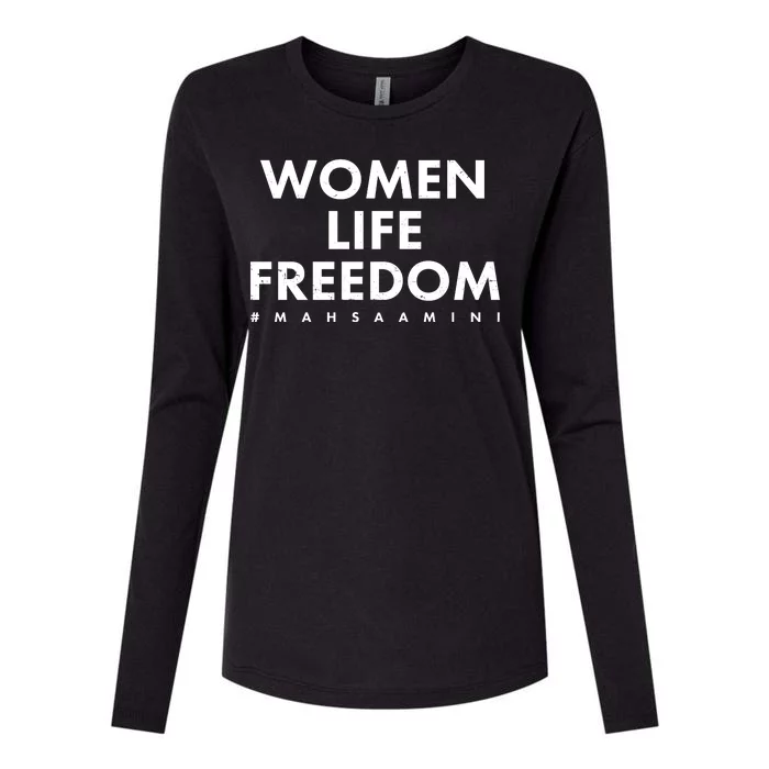 Women Life Freedom #Mahsa Amini Womens Cotton Relaxed Long Sleeve T-Shirt