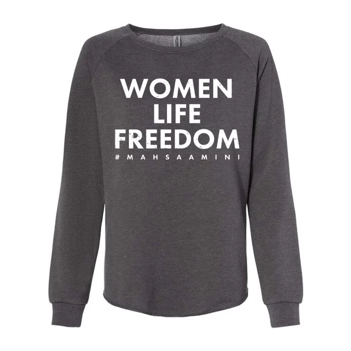 Women Life Freedom #Mahsa Amini Womens California Wash Sweatshirt