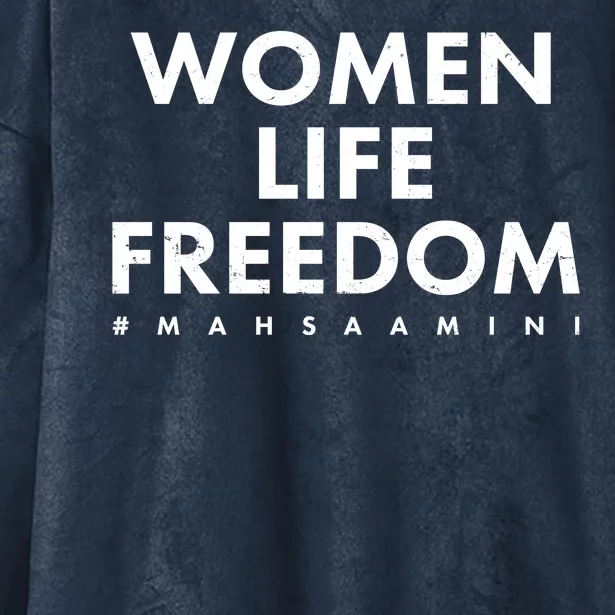 Women Life Freedom #Mahsa Amini Hooded Wearable Blanket