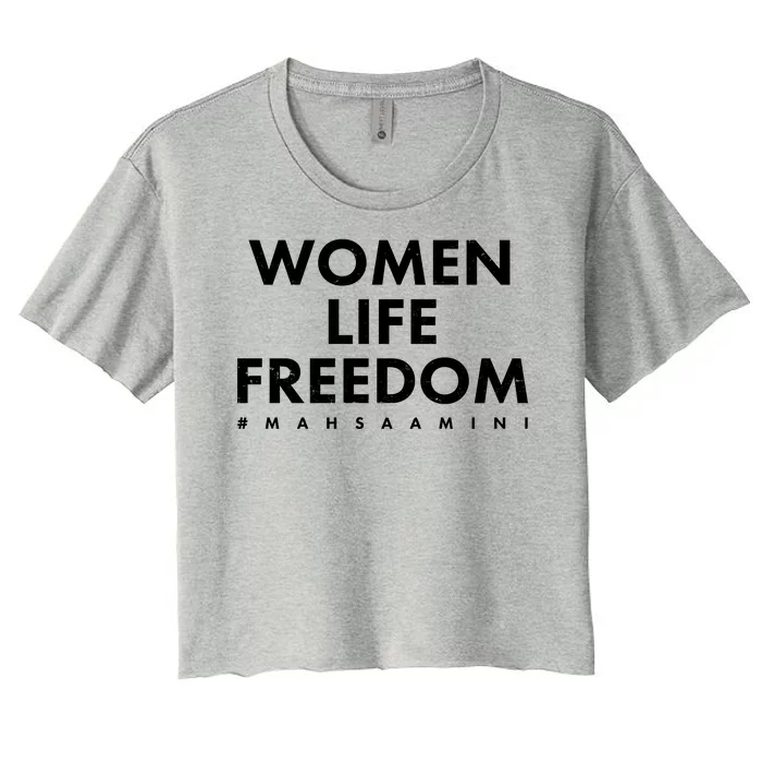 Women Life Freedom #Mahsa Amini Women's Crop Top Tee