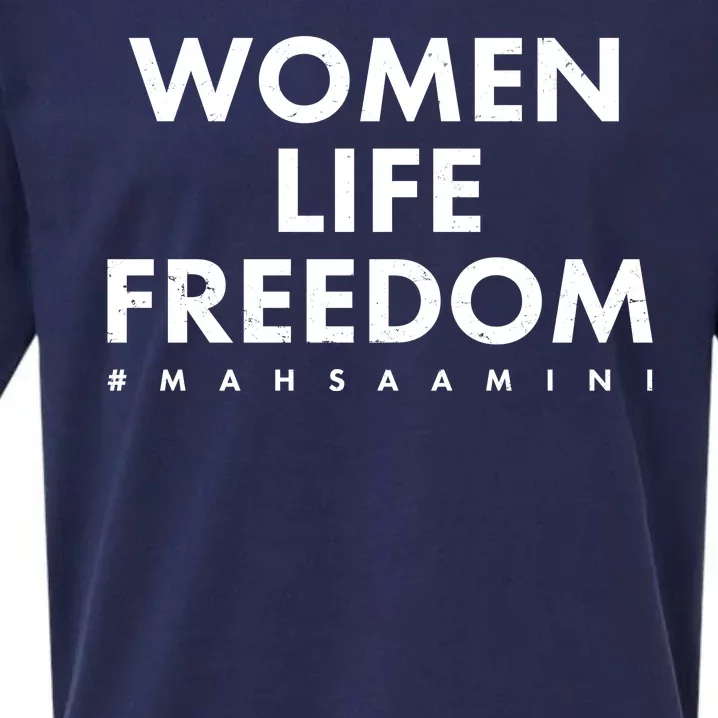 Women Life Freedom #Mahsa Amini Sueded Cloud Jersey T-Shirt