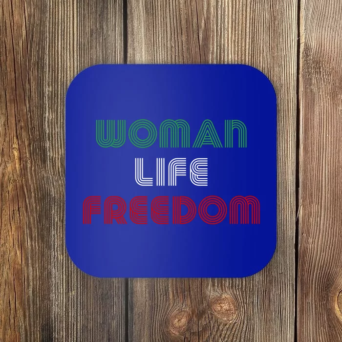 Wo Life Freedom Iran Protest Slogan Gift Coaster