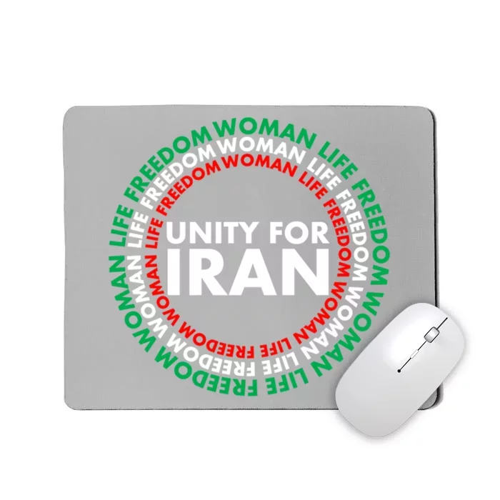 Wo Life Freedom Iran Unity For Iran Gift Mousepad