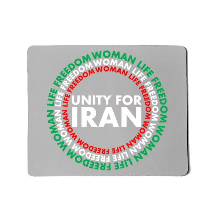 Wo Life Freedom Iran Unity For Iran Gift Mousepad