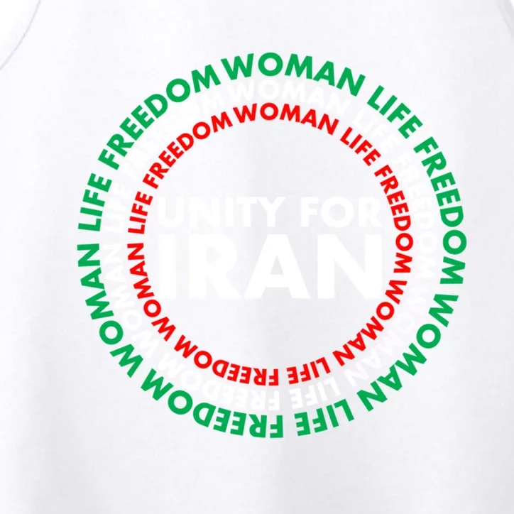 Wo Life Freedom Iran Unity For Iran Gift Performance Tank