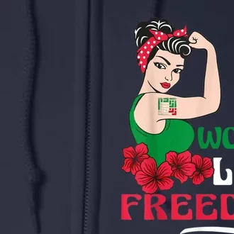 Wo Life Freedom, Support Wo Iran, Cute Iranian Wo Full Zip Hoodie