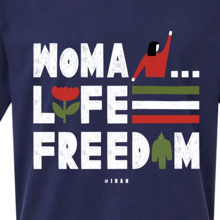 Wo Life Freedom Funny Gift Sueded Cloud Jersey T-Shirt