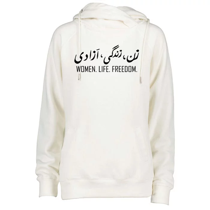 Wo Life Freedom Gift Womens Funnel Neck Pullover Hood