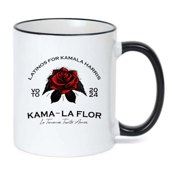 Wo Latinos For Kamala La Flor Tenemos Tanto Amor Black Color Changing Mug