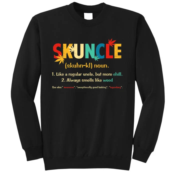 Weed Lover Fun Uncle Weed Smoker Skuncle Marijuana Cannabis Sweatshirt