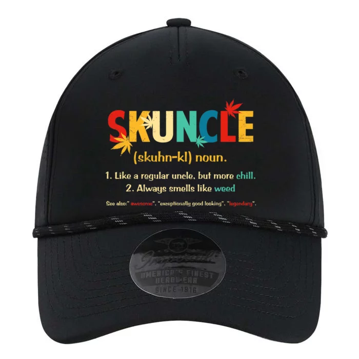 Weed Lover Fun Uncle Weed Smoker Skuncle Marijuana Cannabis Performance The Dyno Cap