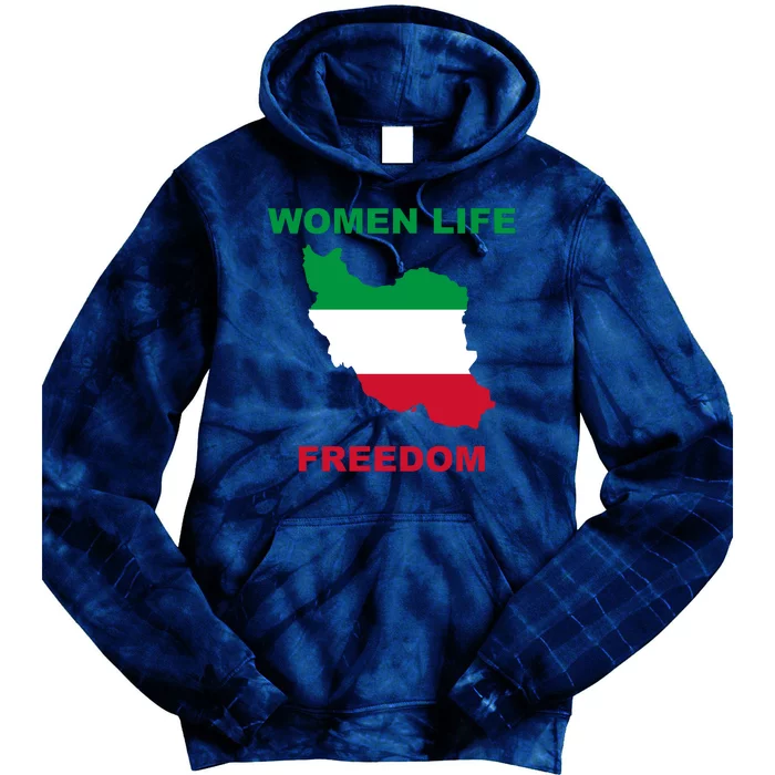 Women Life Freedom Iranian Mahsa Amini Tie Dye Hoodie