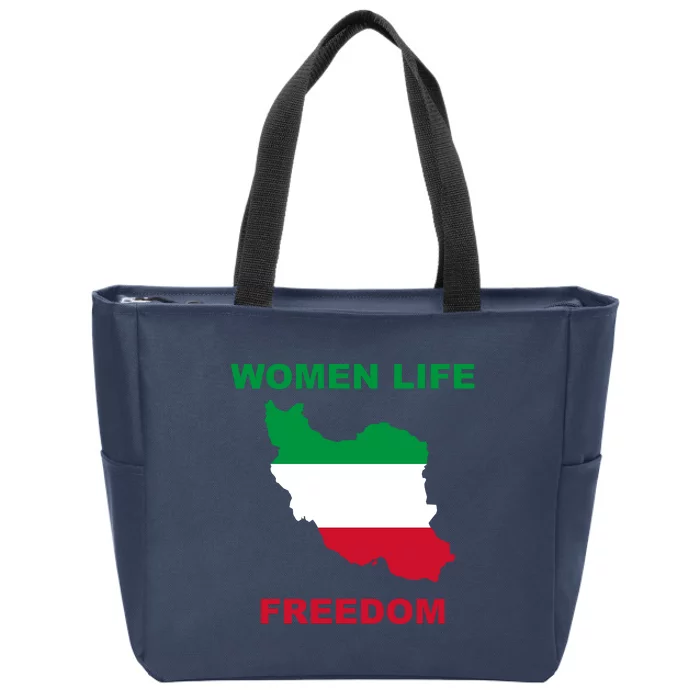 Women Life Freedom Iranian Mahsa Amini Zip Tote Bag