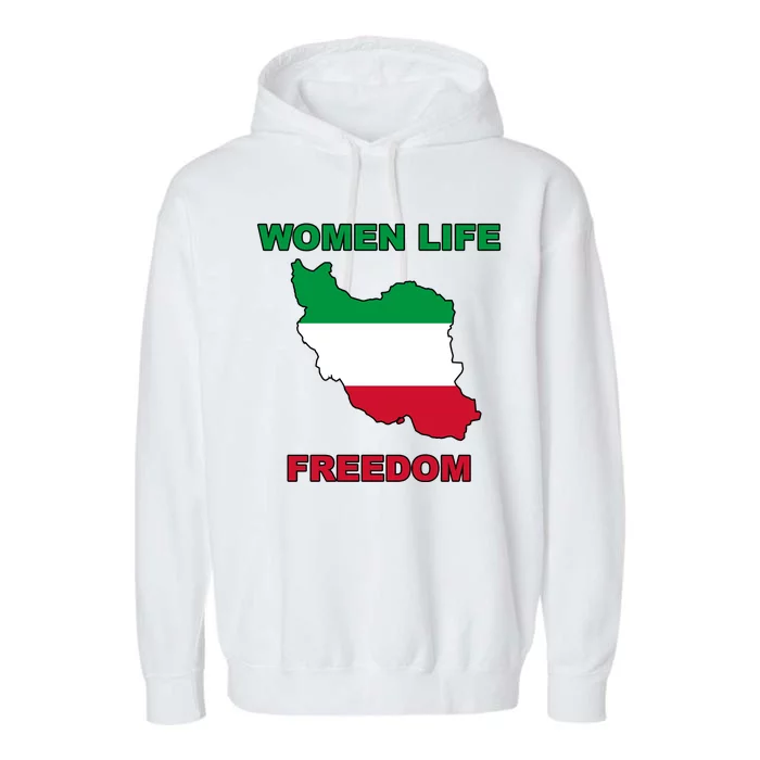 Women Life Freedom Iranian Mahsa Amini Garment-Dyed Fleece Hoodie