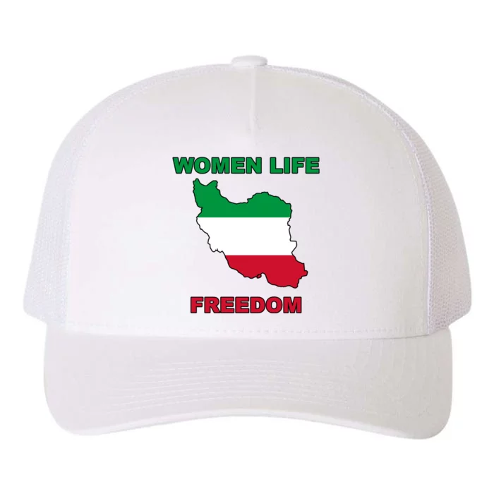 Women Life Freedom Iranian Mahsa Amini Yupoong Adult 5-Panel Trucker Hat