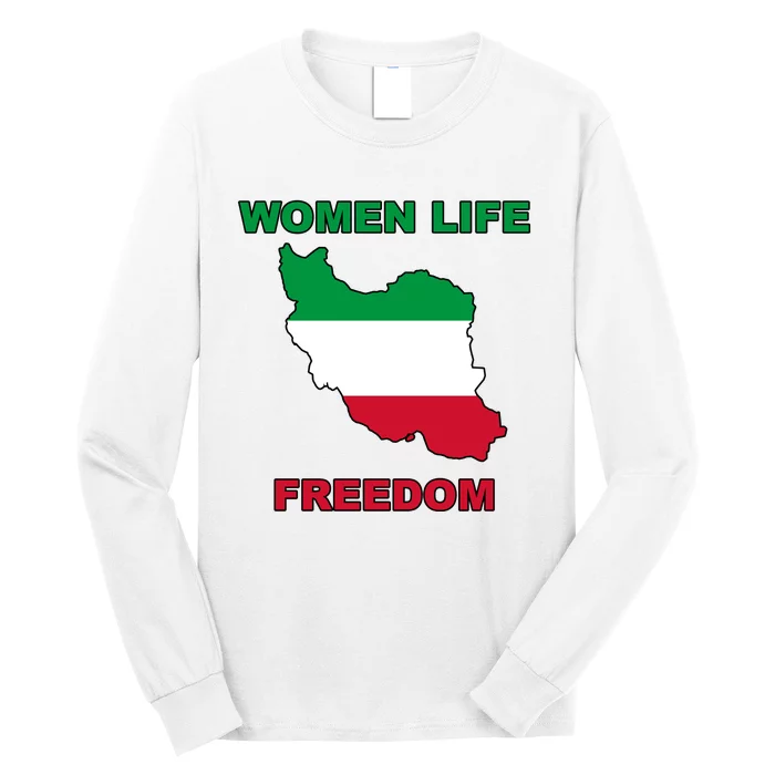 Women Life Freedom Iranian Mahsa Amini Long Sleeve Shirt