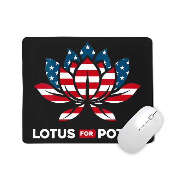 Wo Lotus For Potus Kamala Harris 2024 Mousepad