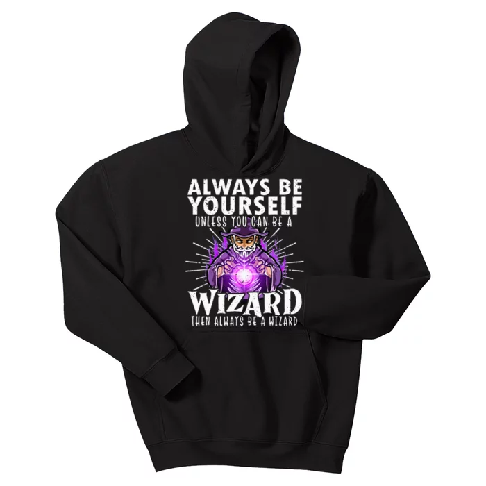 Wizard Lover Funny Wizard Tee Magician Kids Hoodie