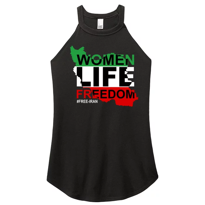 Women Life Freedom Free Iran Women’s Perfect Tri Rocker Tank