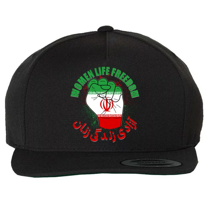 Women Life Freedom Rise With The Women Of Iran Mahsa Amini Wool Snapback Cap