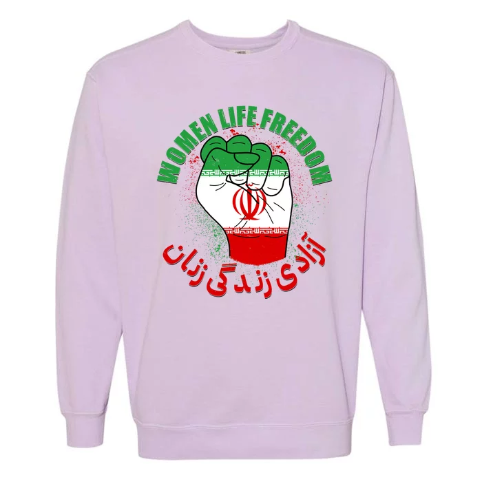 Women Life Freedom Rise With The Women Of Iran Mahsa Amini Garment-Dyed Sweatshirt