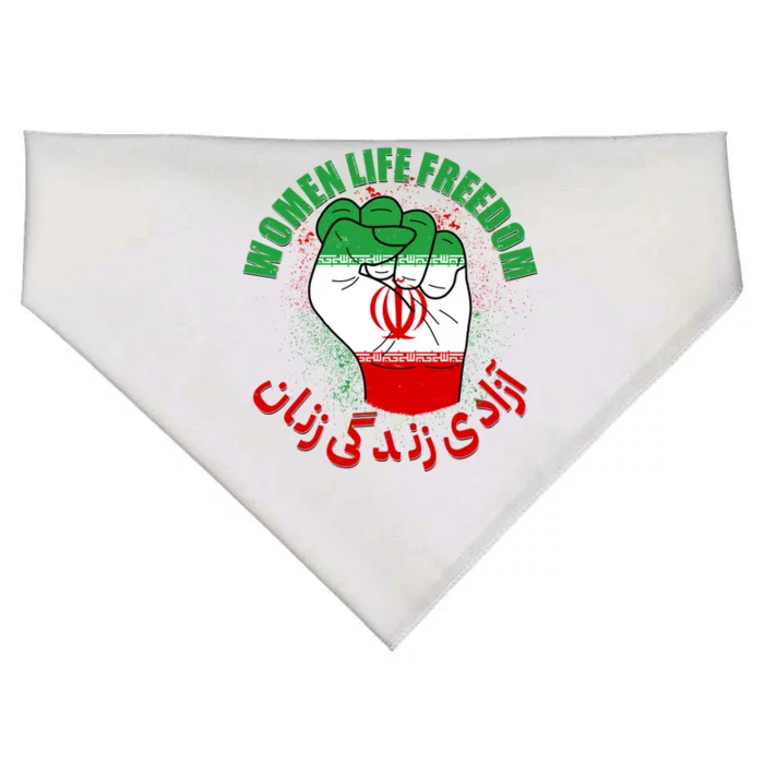 Women Life Freedom Rise With The Women Of Iran Mahsa Amini USA-Made Doggie Bandana