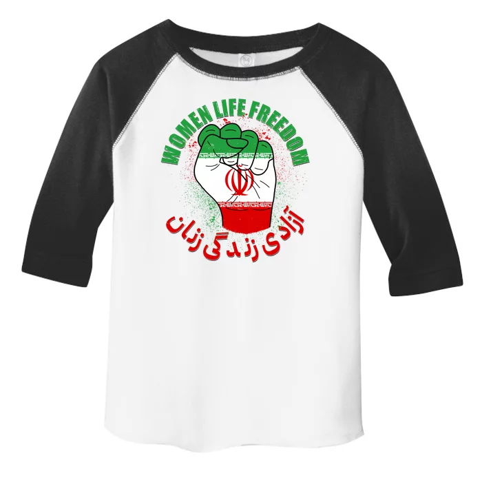 Women Life Freedom Rise With The Women Of Iran Mahsa Amini Toddler Fine Jersey T-Shirt