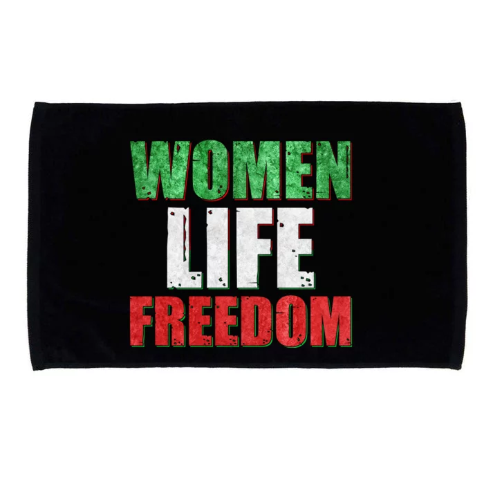 Women Life Freedom Mahsa Amini Rise With The Women Of Iran Microfiber Hand Towel