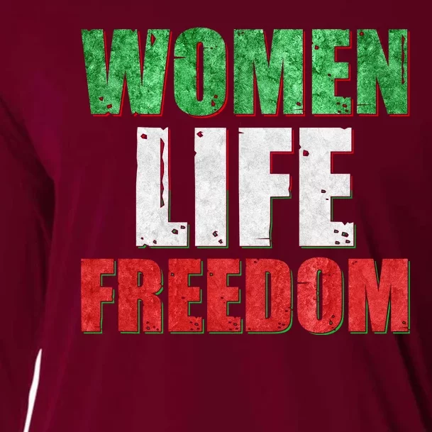 Women Life Freedom Mahsa Amini Rise With The Women Of Iran Cooling Performance Long Sleeve Crew