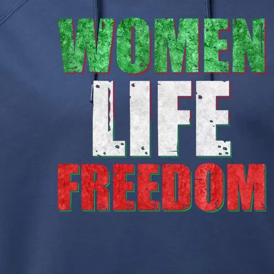 Women Life Freedom Mahsa Amini Rise With The Women Of Iran Performance Fleece Hoodie