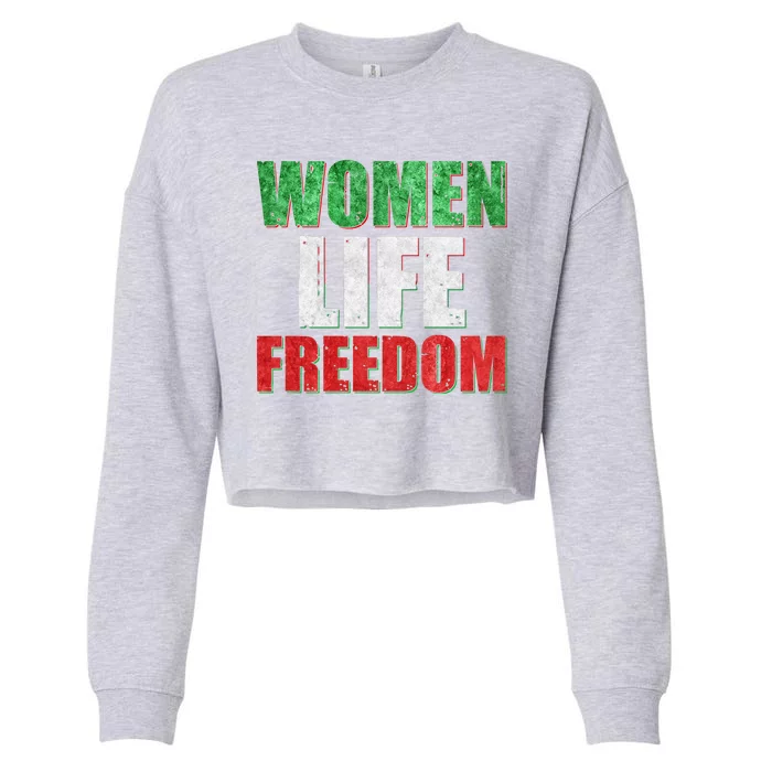 Women Life Freedom Mahsa Amini Rise With The Women Of Iran Cropped Pullover Crew