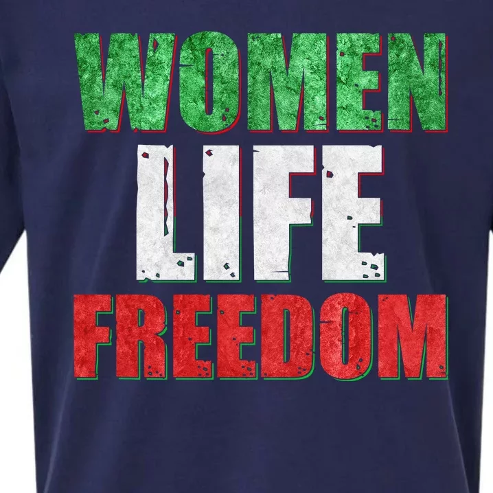 Women Life Freedom Mahsa Amini Rise With The Women Of Iran Sueded Cloud Jersey T-Shirt