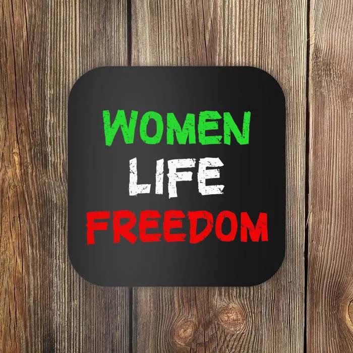 Women Life Freedom Vintage Design Coaster