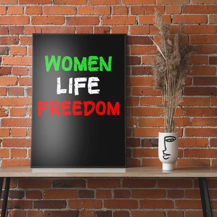 Women Life Freedom Vintage Design Poster