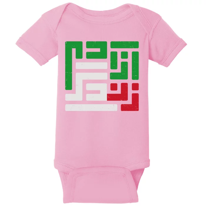 Woman Life Freedom Rise With The Women Of Iran Symbol Mahsa Amini Baby Bodysuit