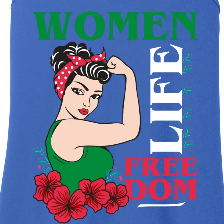 Wo Life Freedom Gift Cute Iranian Gift Ladies Essential Tank