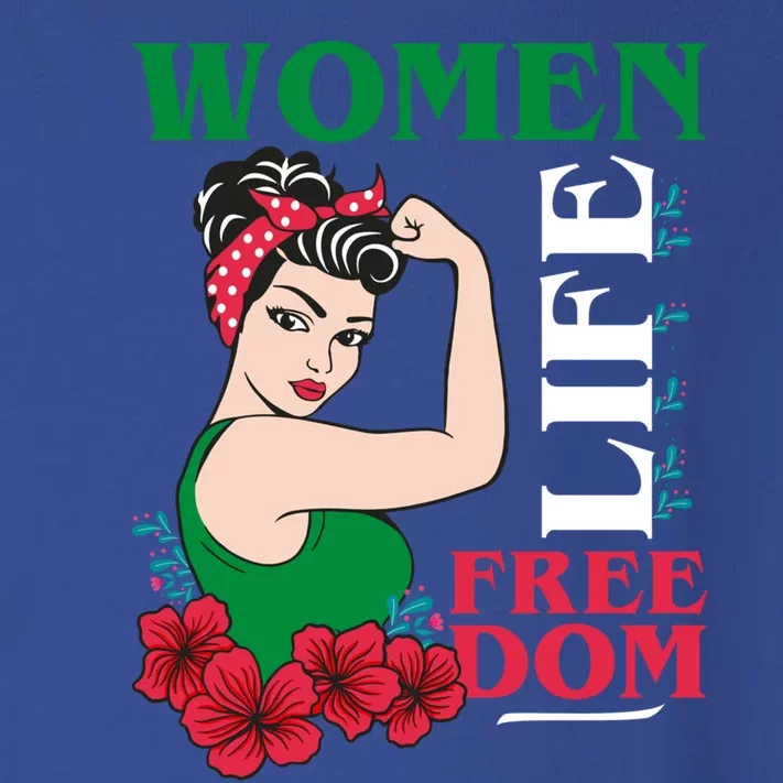 Wo Life Freedom Gift Cute Iranian Gift Toddler Long Sleeve Shirt