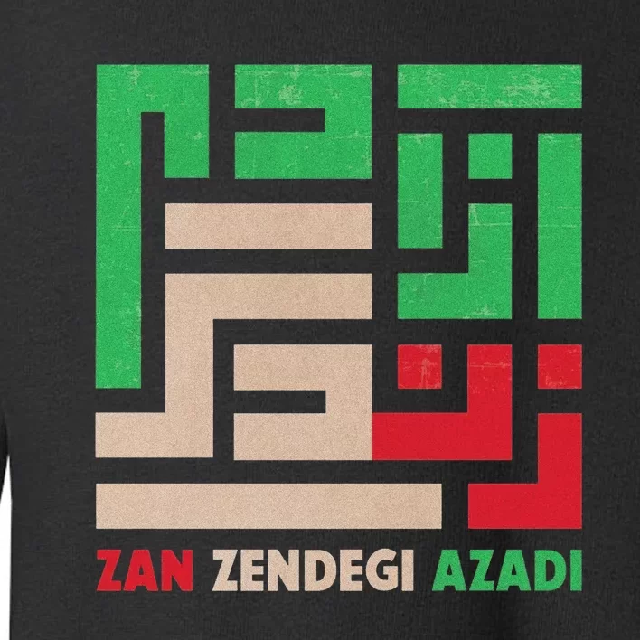 Women Life Freedom Mahsa Amini Zan Zendegi Azadi Iran Toddler Sweatshirt