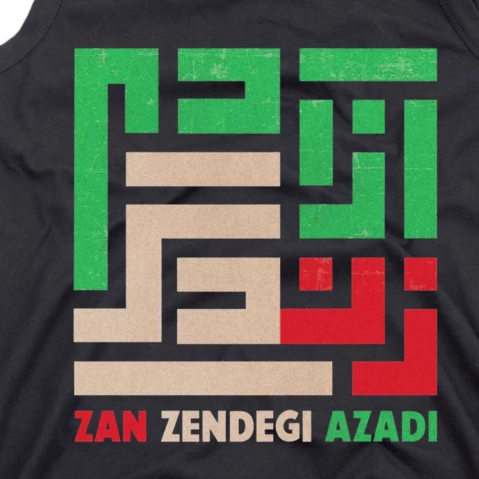 Women Life Freedom Mahsa Amini Zan Zendegi Azadi Iran Tank Top