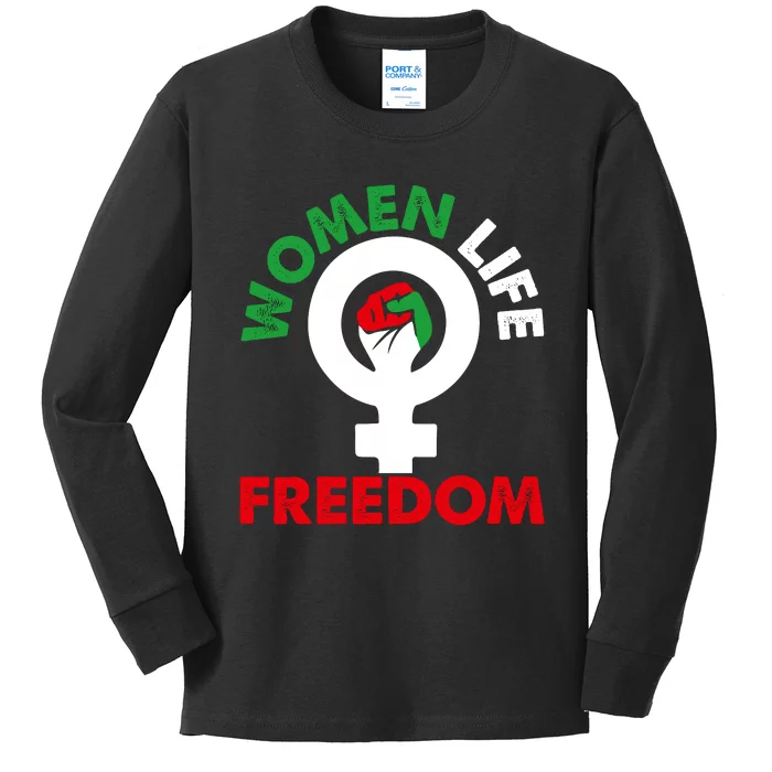 Women Life Freedom IranIran Kids Long Sleeve Shirt