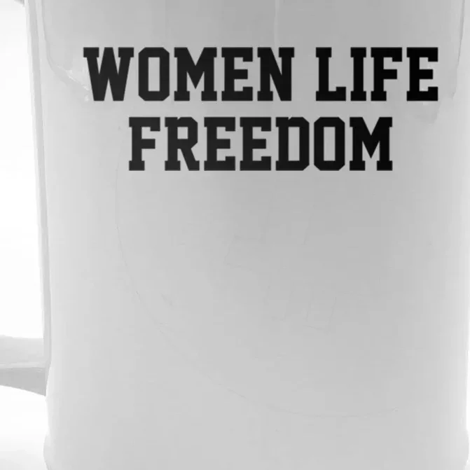 Wo Life Freedom Gift Front & Back Beer Stein